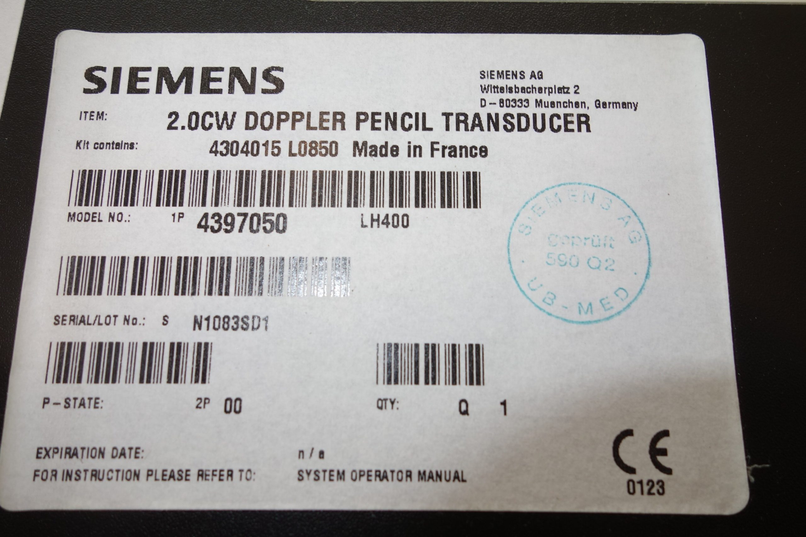 siemens-20-cw-doppler-pencil-transducer-fuer-sonoline-versa-plus-4880
